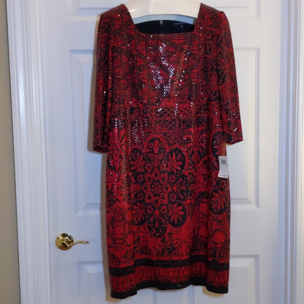 Chris McLaughlin Sequined Dress, Size 18, NWT